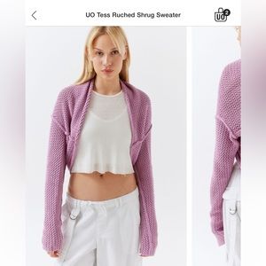 Urban Outfitters Shrug Sweater in Mauve